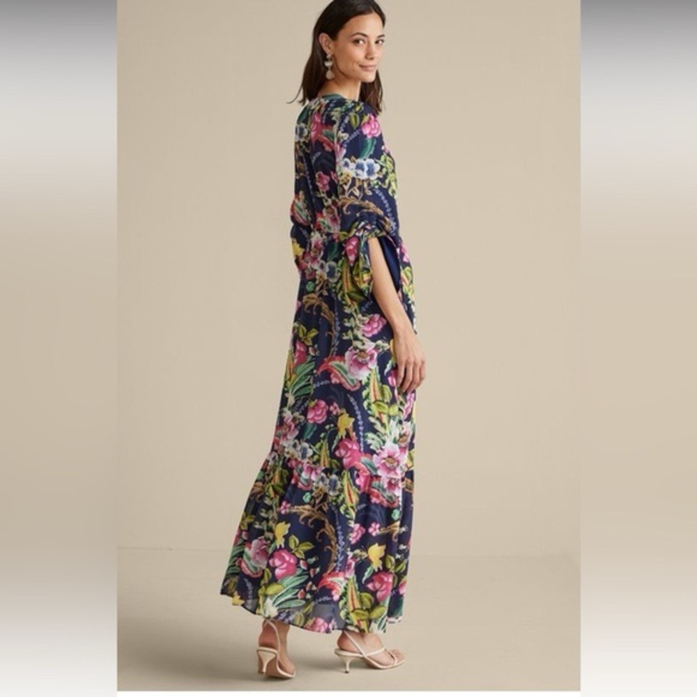 Soft Surroundings Dress Floral Maxi Size S